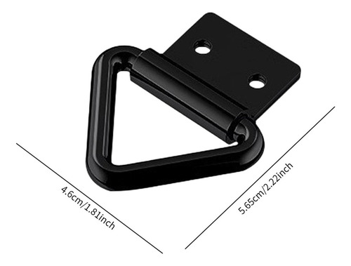 2 Kit De Sujeción Para Carga Pesada Negro 5,65x4,6 Cm