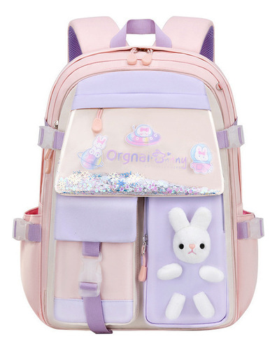 Mochila Con Forma De Conejo Kawaii 2023 Para Niñas Color Violeta