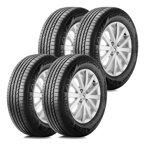 Kit 4 Pneu Aro 15 195/65r15 91h Continental Powercontact 2