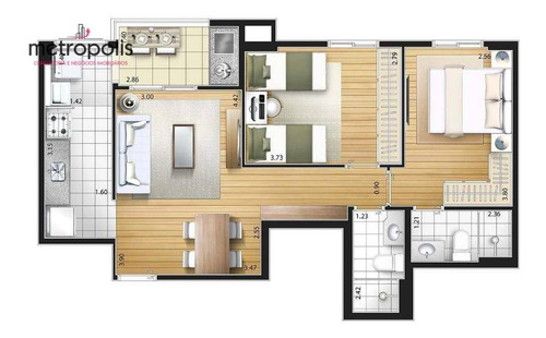 Imagem 9 de 29 de Apartamento À Venda, 64 M² Por R$ 553.000,00 - Fundação - São Caetano Do Sul/sp - Ap5683