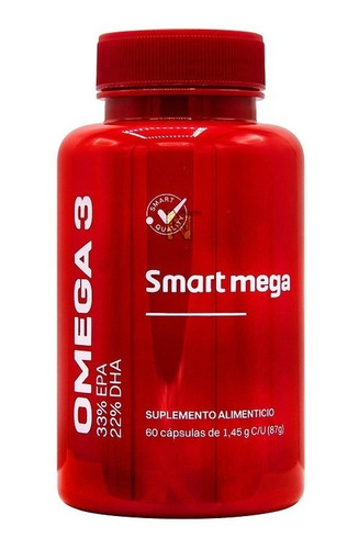 Omega 3 (33% Epa 22% Dha) (60 Cápsulas) Smart Mega Anahuac