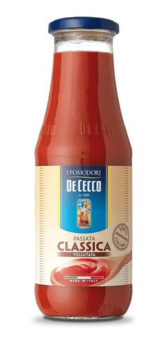 Salsa De Tomate De Cecco Passata Classica Vellutata 700grs
