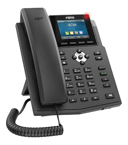 Teléfono Ip Oficina Fanvil Basico 4 Sip, Lcd 2,3 4 Poe Color