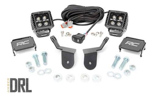 Kit Luces En Cubo 2in Amber Drl 16-21 Honda Pioneer
