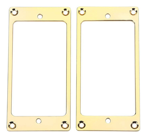 2 Fundas Planas De Metal Tipo Humbucker Para Montura De Guit