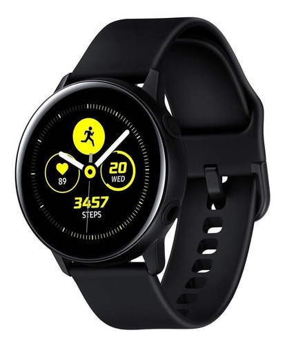 Samsung Galaxy Watch Active (Bluetooth) 1.1" caja 40mm de aluminio malla de fluoroelastómero y bisel black SM-R500