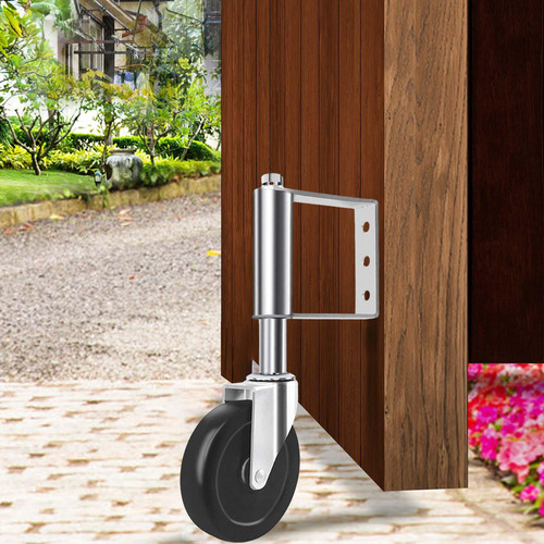 Ruedas De Puerta Con Resorte, Ruedas Plateadas