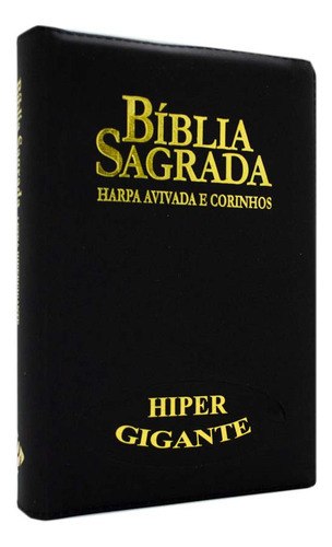Bíblia Sagrada Letra Hipergigante Rc Harpa E Corinhos Capa Zíper Preta, De #n/a. Série 1 Editora Ebenézer, Capa Mole, Edição 1 Em Português, 2022