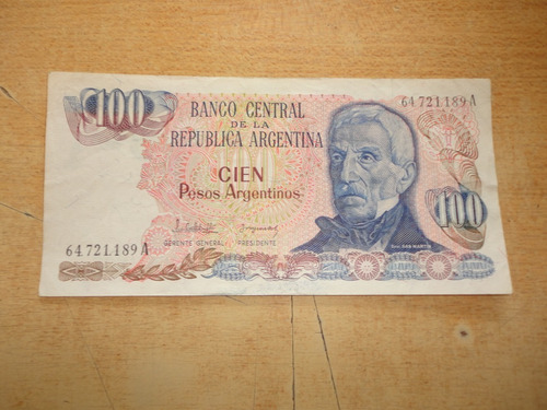 Billete De Cien Pesos Argentinos Cd 248