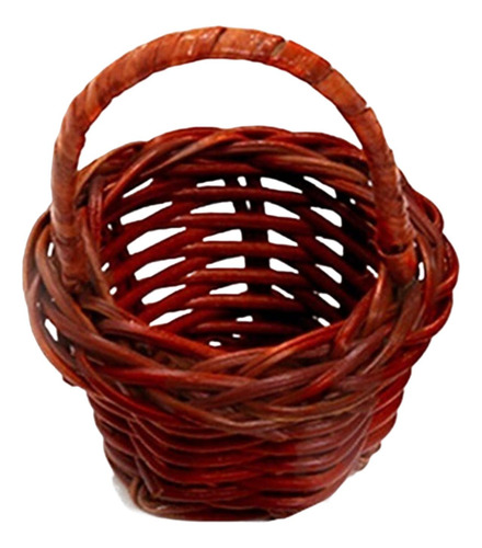 10 Cestas De Flores Tejidas De Mimbre Hechas A Mano,