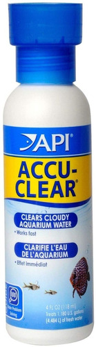 Accu-clear 118ml Aclarador Agua Acuario Pecera Peces Plantas