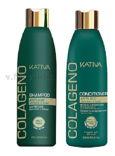 Kit Shampoo Y Acondicionador Kativa Colágeno 250ml 