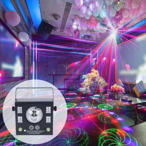 4 In1 Rgb Disco Party Light Led Stage Dj Dmx Magic Ball  Lvv