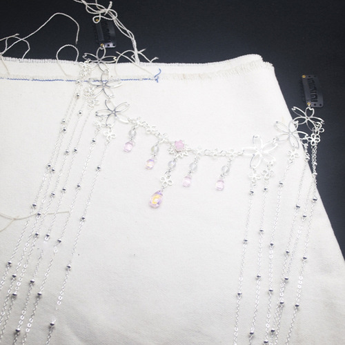 Cadena Para La Frente Con Colgante De Diamantes De Imitación