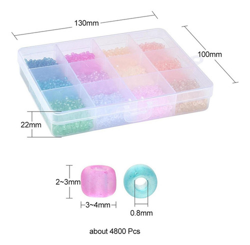 Kit De Cuentas De 3mm, Ilustraciones Decorativas Hechas A