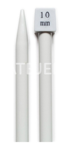 Imagen 2 de 4 de Agujas Tricot De Aluminio Marca Silver N° 10 Por Par.