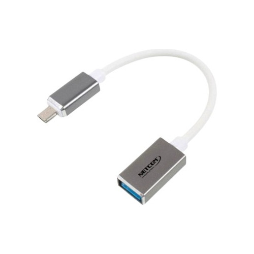 Adaptador Otg Micro Usb Macho A Usb 3.0 Hembra Netcom