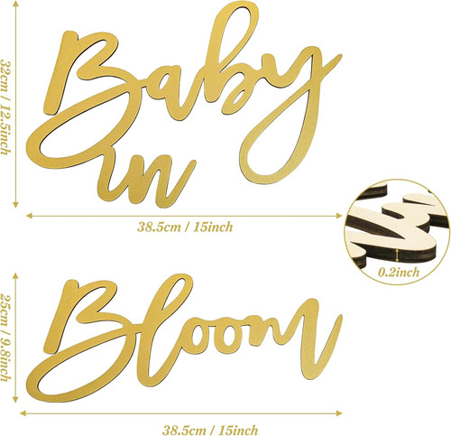 Letrero De Madera Con Texto En Inglés Para Fiesta De Baby Sh