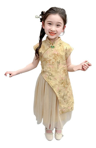 Falda De Gasa Cheongsam For Disfraz De Hanfu For Niñas