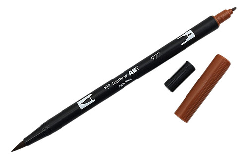 Tombow Marcadores Dual Brush Abt - Color 977 Saddle Brown