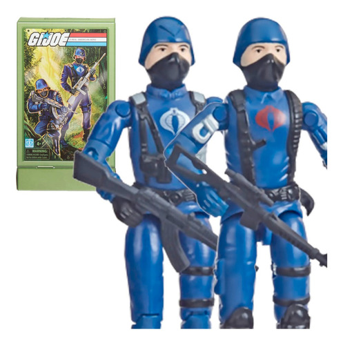 Gi Joe Retro Cobra Officer And Trooper 2-pack