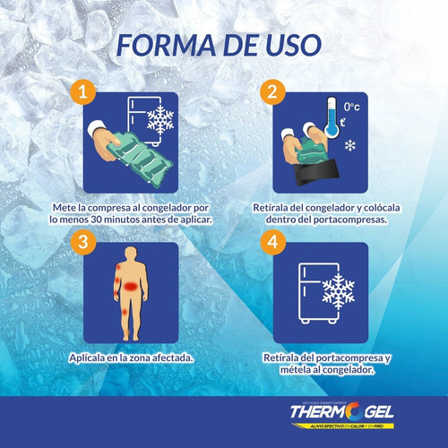 Imagen 5 de 10 de Compresa Mediana De Gel En Perlas Uso Frio Thermogel Pearls