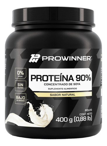 Proteína 90% Concentrado De Soya Polvo Natural 400 Prowinner