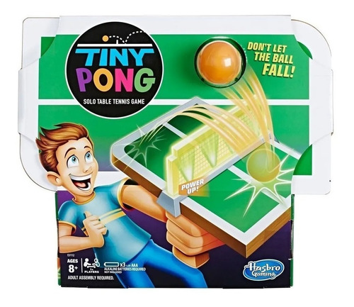 Tiny Pong Juego De Tenis De Mesa Individual - Hasbro