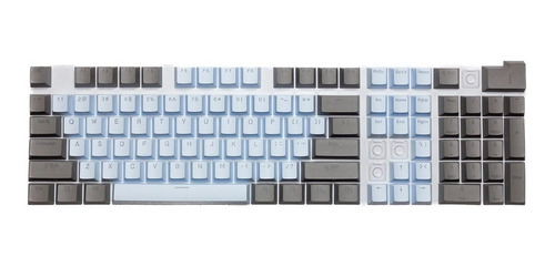 Imagen 3 de 3 de Keycaps Set Color Gris + Celeste Pastel