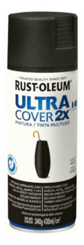 Pintura Multiuso Aerosol Ultra Cover 2x Negro Mate 340 G