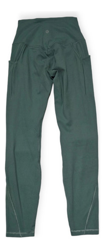 Legging Lululemon De Mujer Talla 4 Color Verde Grisaceo (Usado)