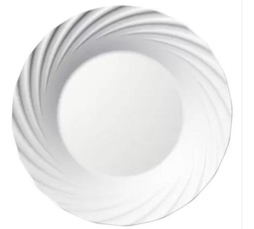 Jogo De 6 Pratos Rasos Nadir Opaline Jasmim 26 Cm