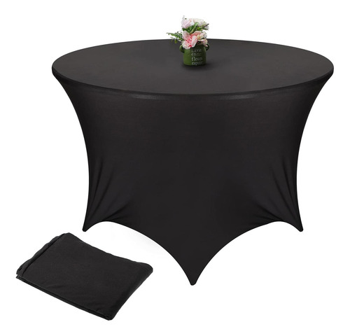 Mantel De Spandex Redondo De Mantel Negro Redonda De Tela De