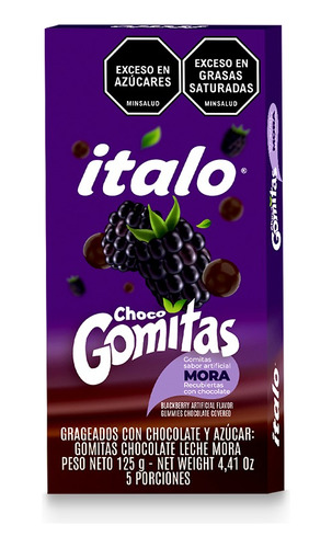 Choco Gomitas Italo X 125g Mora