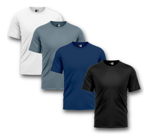 Kit 4 Camisas Esportiva Treino Dry Fit Academia Masculina