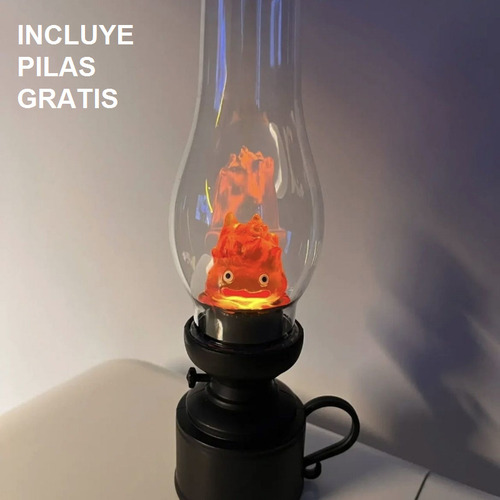 Nuevo Ghibli Calcifer Cojin Y Candelabro Castillo Vagabundo (Usado)