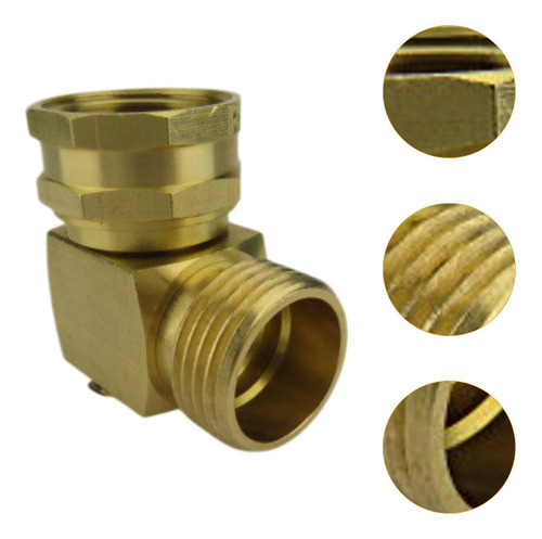 Ngulo Recto Conector De Jardín Adaptador De Manguera De