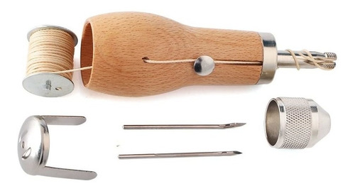 Imagen 4 de 6 de Punzón De Coser De Cuero Profesional, Kit De Costura Punzón