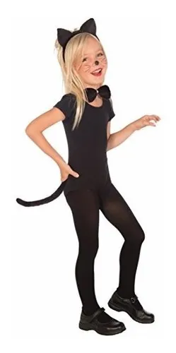 Kit De Disfraz De Gato Negro De Peluche Para Niños De Forum Novelties