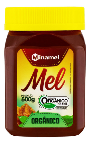 Mel líquido Minamel en pote sem glúten 500 g 