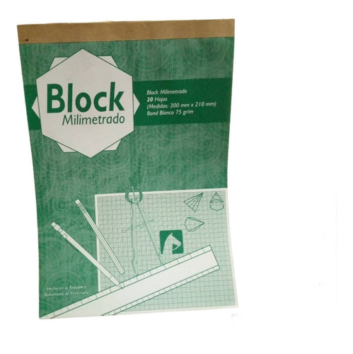 Block Papel Milimetrado/ Pack De 6 Unid