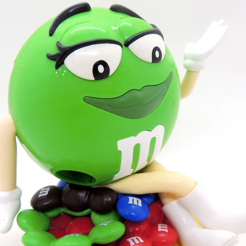 M&m Mym Dispenser Verde 21cm Funciona 6 Madtoyz