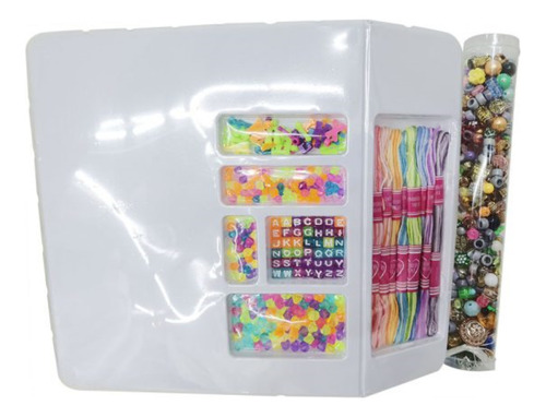Kit De Miçangas Para Bijuteria Infantil Top Trend Dm Toys