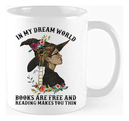 Taza De Café Divertida, En El Mundo De Mis Sueños, Los Libro