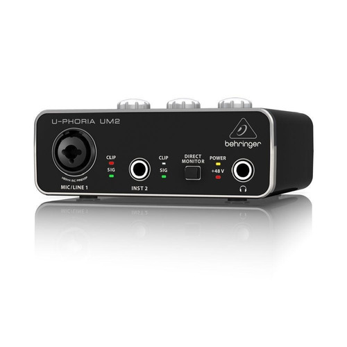Imagem 2 de 6 de Interface De Audio U-phoria Um2 - Behringer + Nf + Garantia!