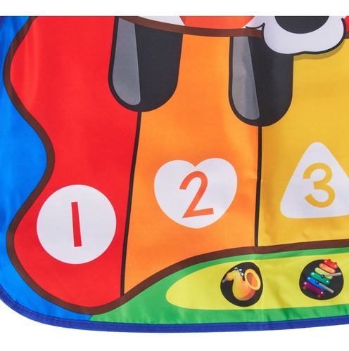 Imagen 5 de 7 de Piano Teclado Alfombra Musical Tapete Bebes Niños
