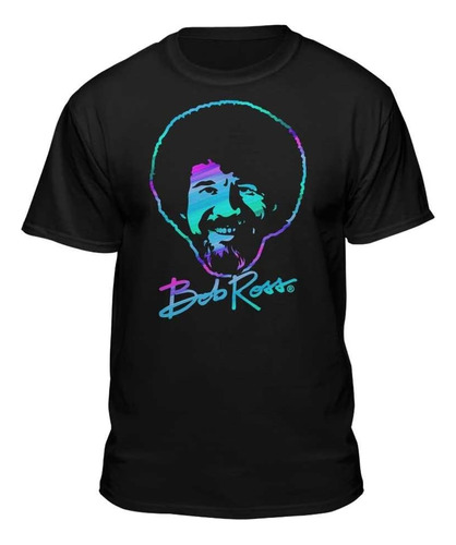 Polera Con Licencia De Relleno Retro De Bob Ross