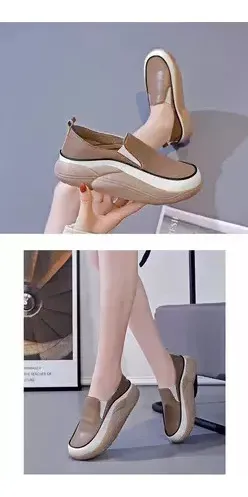 Zapatos Ortopédicos Cómodos De Cuero Suave Para Mujer