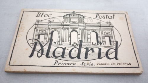 Antiguo Bloc Postal Madrid. Con 14 Postales