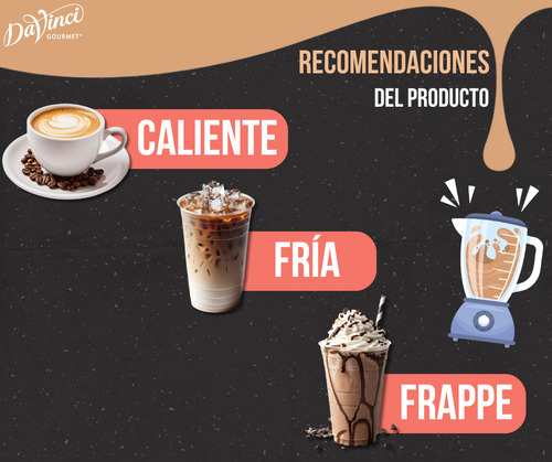 Base Para Bebidas, Davinci Chocolate Blanco Bolsa Con 1.3 Kg